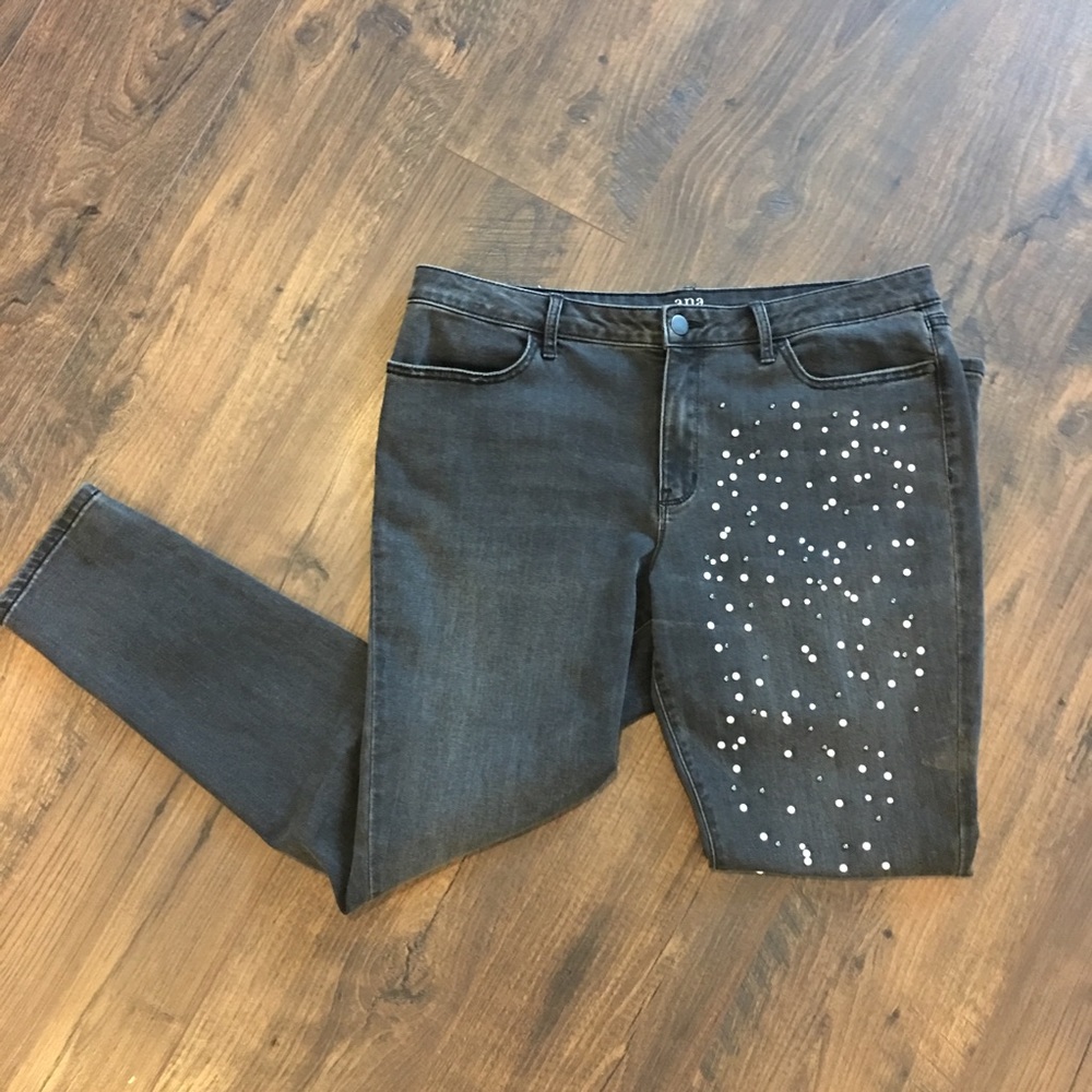 Pearl and sequin jeans by a.n.a.